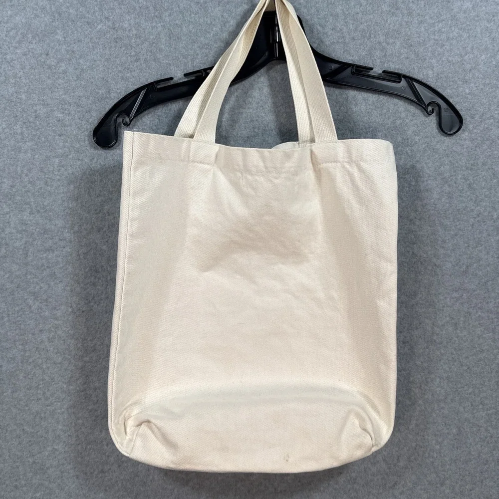 VTG Mementos Hobby Shop Caribou Maine Canvas Tote Bag Advertising Souvenir 80's